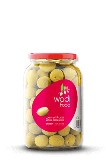 Natural Green Olives 1kg Jar