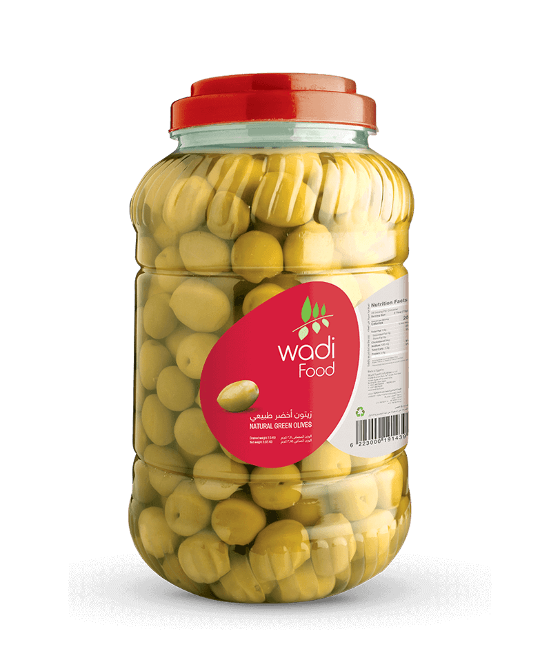 Natural Green Olives 1.5 Kg PET