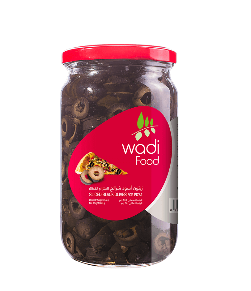 Sliced Black Olives 650gm Jar