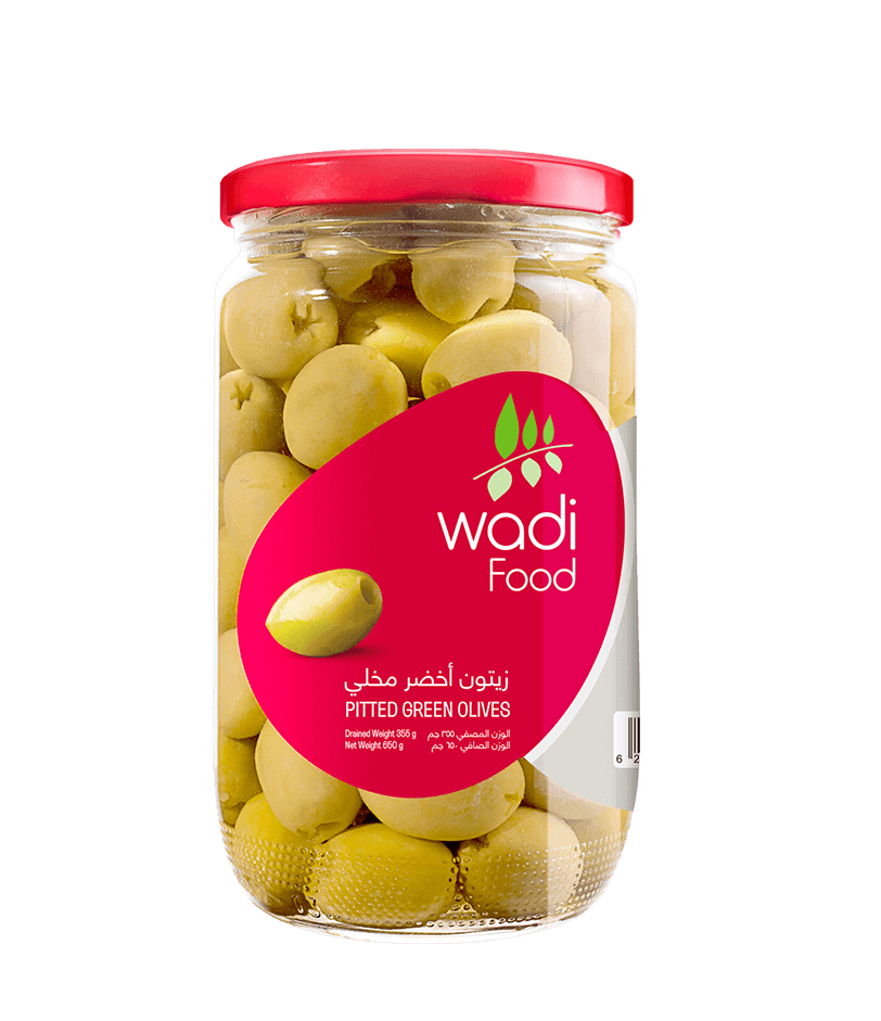 Pitted Green Olives 650gm Jar