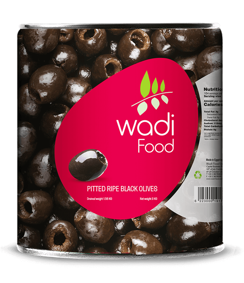 Pitted Ripe Olives 1.5 kg Tin